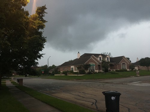 Became wedge tornado in Bryan - time to go inside!