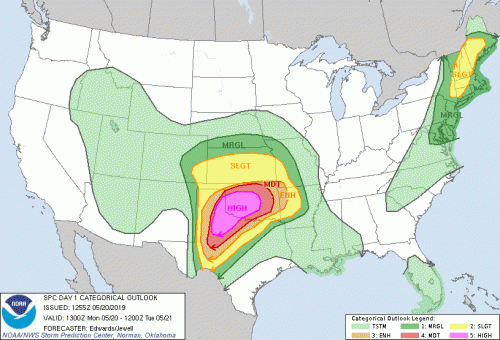 SPC High Risk Day 1