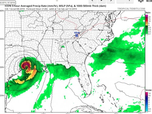 ICON 3 Hour Averaged Precip Rate 07 08 19.JPG