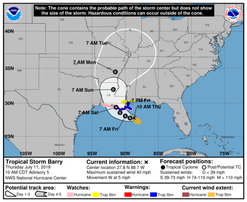 07112019 10 AM Barry 145531_5day_cone_no_line_and_wind.png