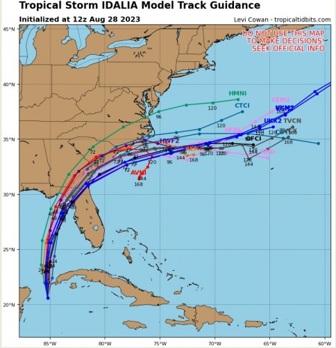 Tropical Storm Idalia Model Track Guidance 08  28 23.jpg