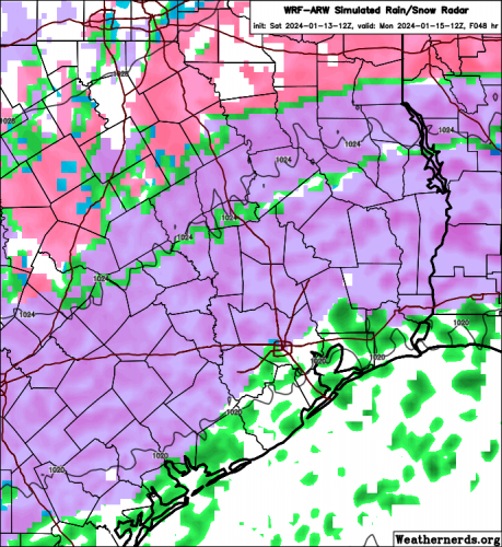 wrf-arw_2024-01-13-12Z_048_32.931_261.539_27.936_267.041_Rain-Snow_Radar_highways.png