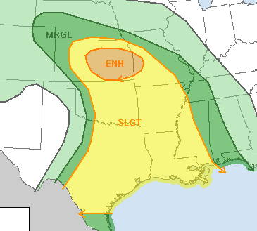 SPC Risk Area Friday